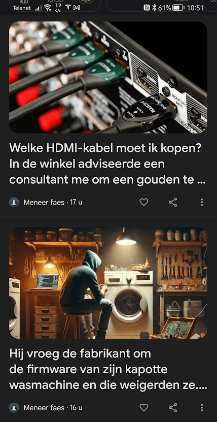 meneer faes google discover